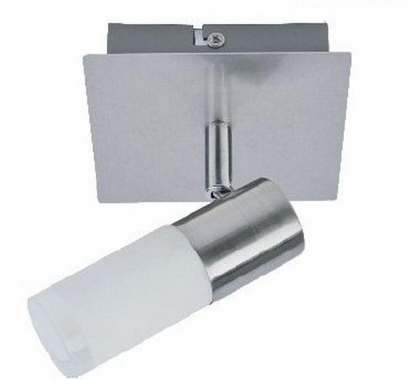 LED-STRAHLER 12/10/12 cm   - Chromfarben, Design, Glas/Metall (12/10/12cm) - Novel