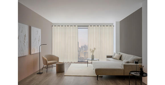ÖSENSCHAL DASCO halbtransparent 140/260 cm   - Beige, Design, Textil (140/260cm) - Dieter Knoll
