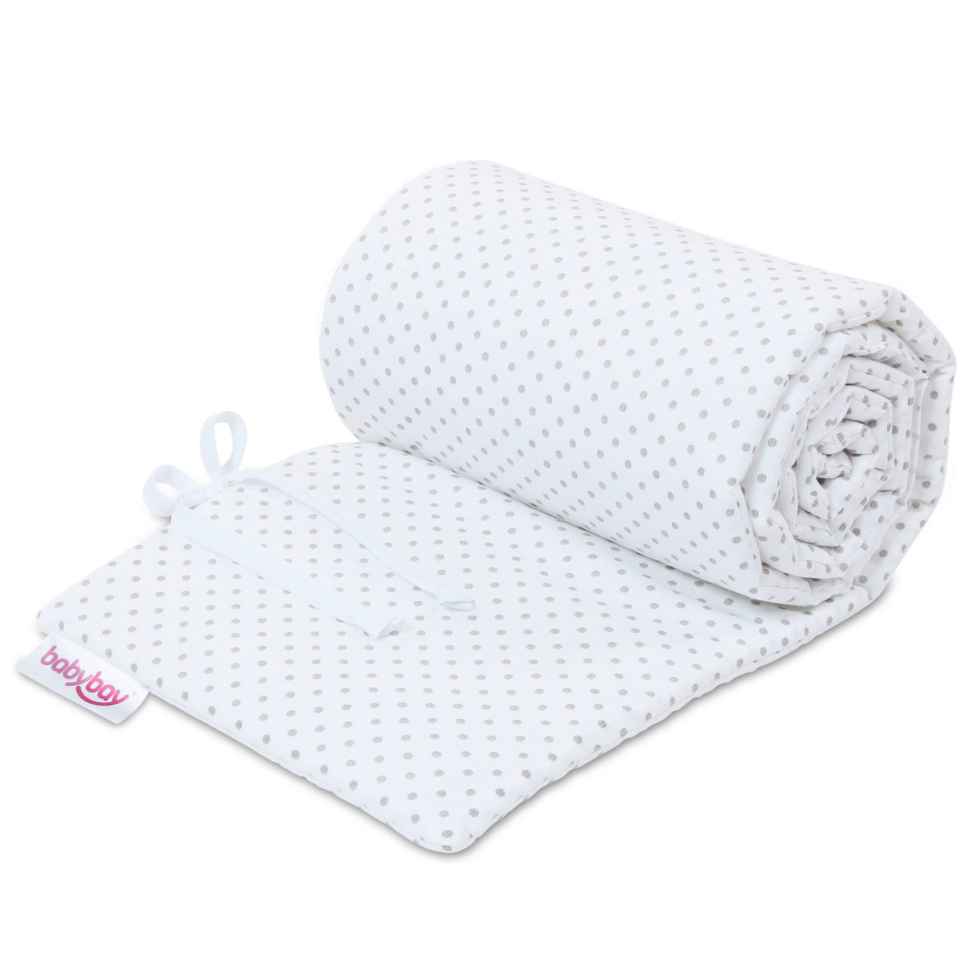 Nestchen Pique Babybay Original   24/149 cm  - Weiß/Grau, Basics, Textil (24/149cm) - Babybay