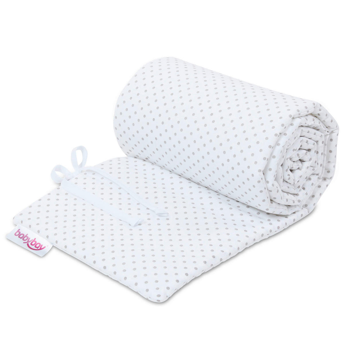 Nestchen Pique Babybay Original   24/149 cm  - Weiß/Grau, Basics, Textil (24/149cm) - Babybay