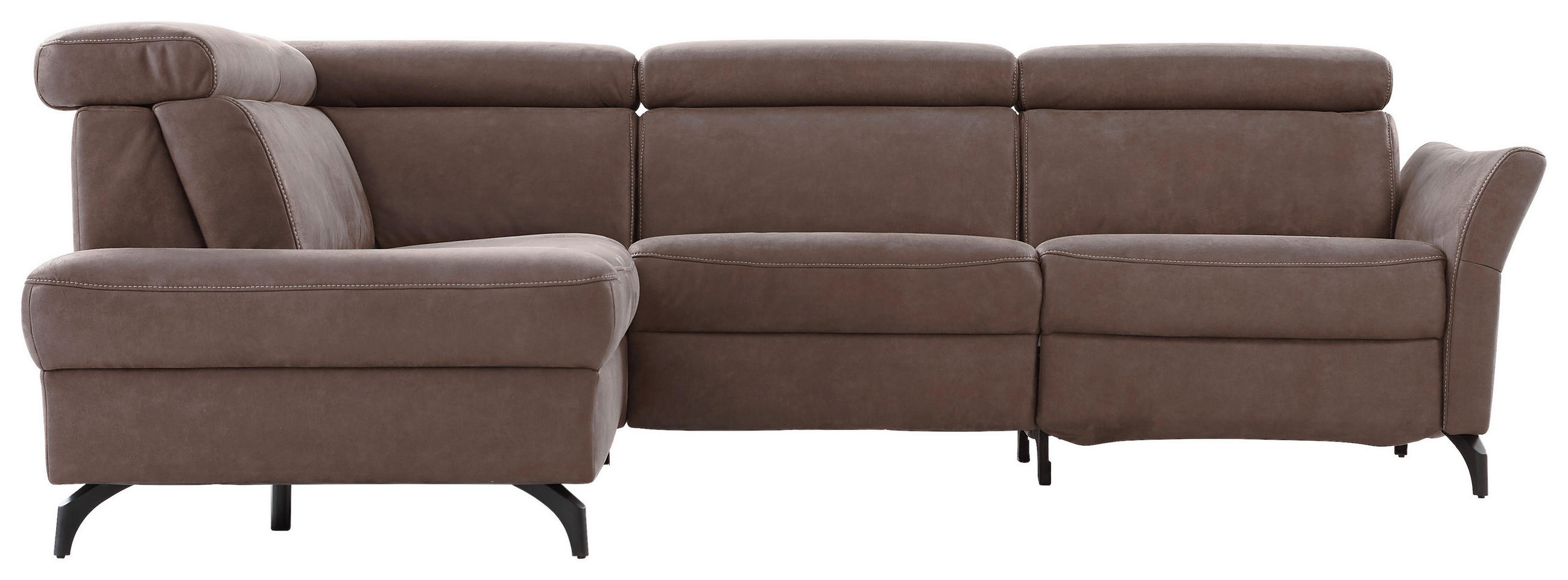 ECKSOFA Cappuccino Lederlook 