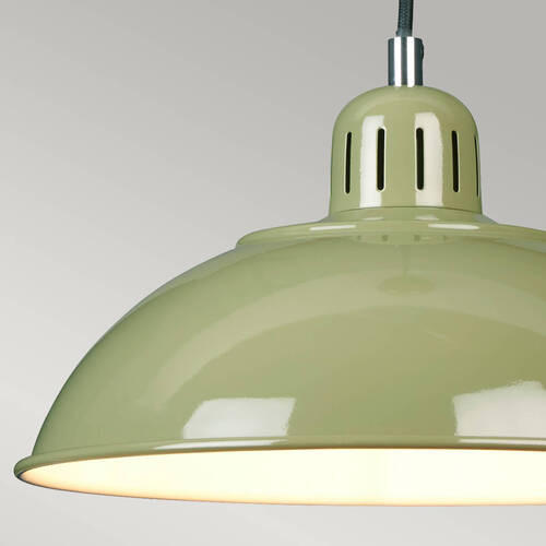 HÄNGELEUCHTE  30/29.9 cm   - Grün, Design, Metall (30/29.9cm) - Elstead Lighting