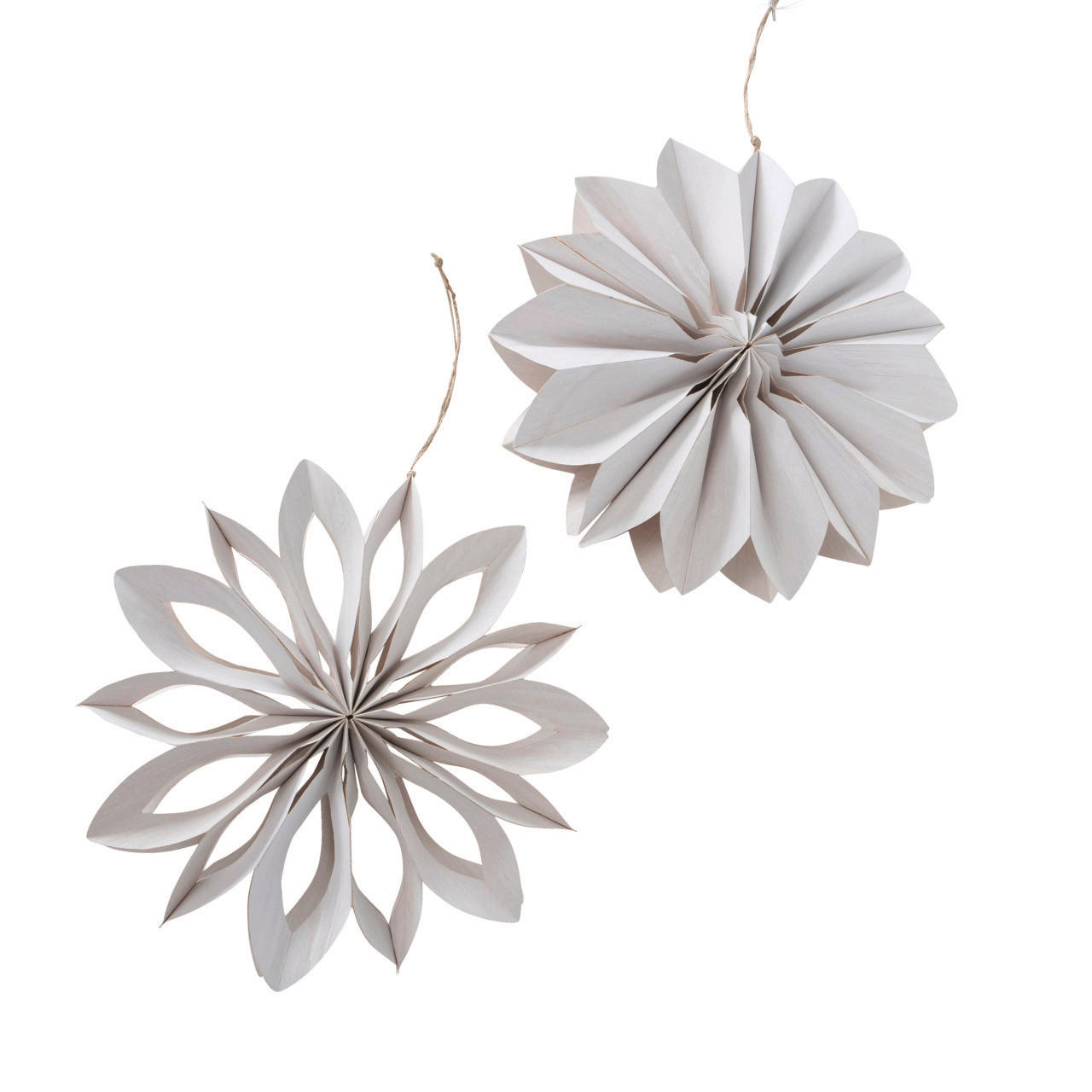 DEKOHÄNGER  - Weiß, Basics, Papier (30/8cm)