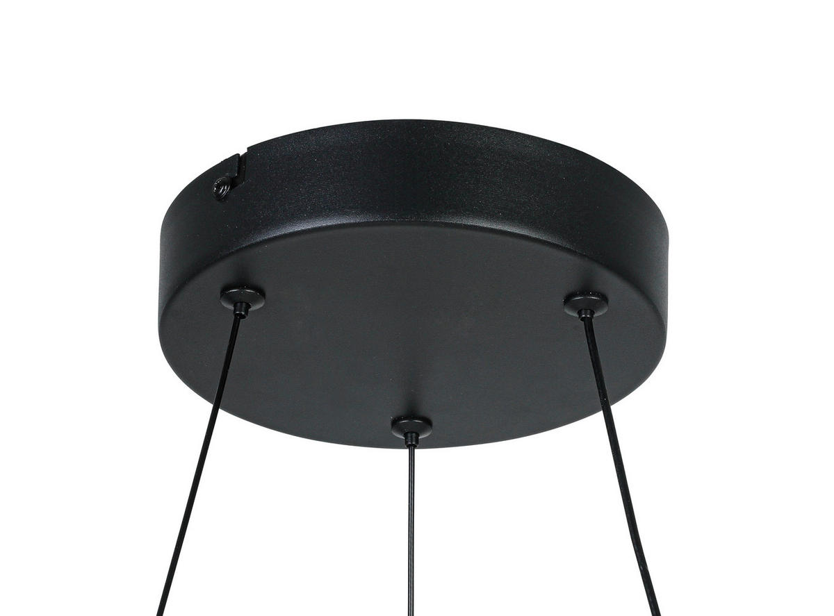 HÄNGELEUCHTE 47/120 cm  - Schwarz/Weiß, Trend, Kunststoff/Metall (47/120cm) - Collet's Monde