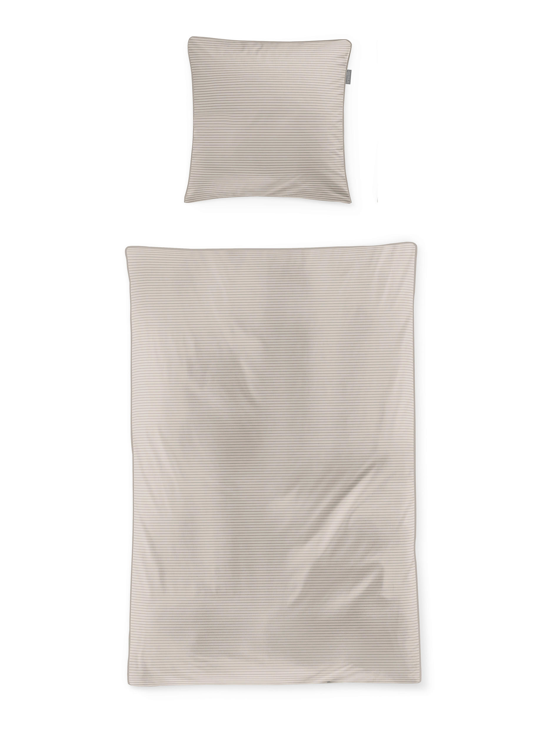 BETTWÄSCHE Makosatin 155/200 cm  - Naturfarben, KONVENTIONELL, Textil (155/200cm) - Irisette