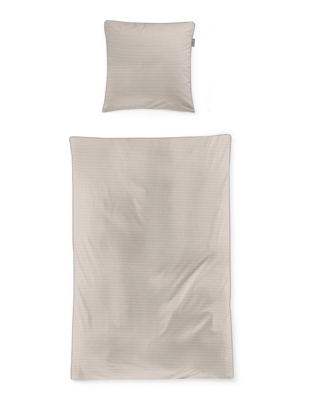 BETTWÄSCHE Makosatin 155/200 cm  - Naturfarben, KONVENTIONELL, Textil (155/200cm) - Irisette