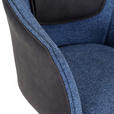 ARMLEHNSTUHL  in Flachgewebe  - Blau/Eichefarben, Design, Holz/Textil (62/84/56cm) - Landscape