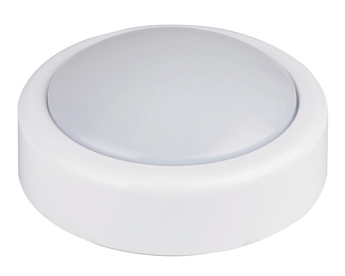 OKRASNA LED-SVETILKA  PUSH LIGHT //// - bela, Konvencionalno, umetna masa (10cm)