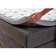 BOXSPRINGBETT 180/200 cm  in Grau  - Schwarz/Grau, KONVENTIONELL, Kunststoff/Textil (180/200cm) - Carryhome