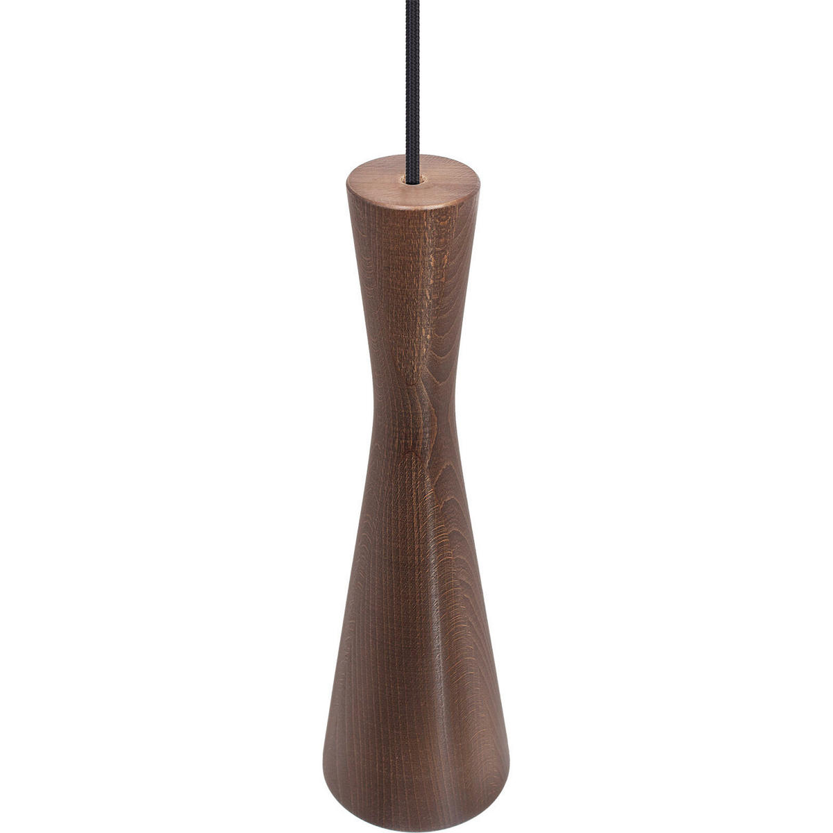 ZÁVĚSNÉ SVÍTIDLO, 10/90-140 cm  - černá/barvy ořechu, Design, dřevo (10/90-140cm)
