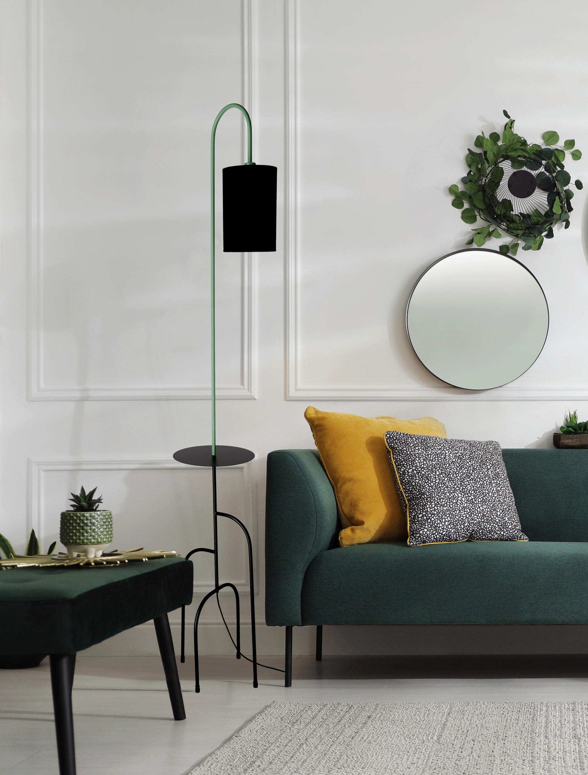 GOLVLAMPA Ravello 25/34/175 cm    - svart, Klassisk, metall (25/34/175cm)