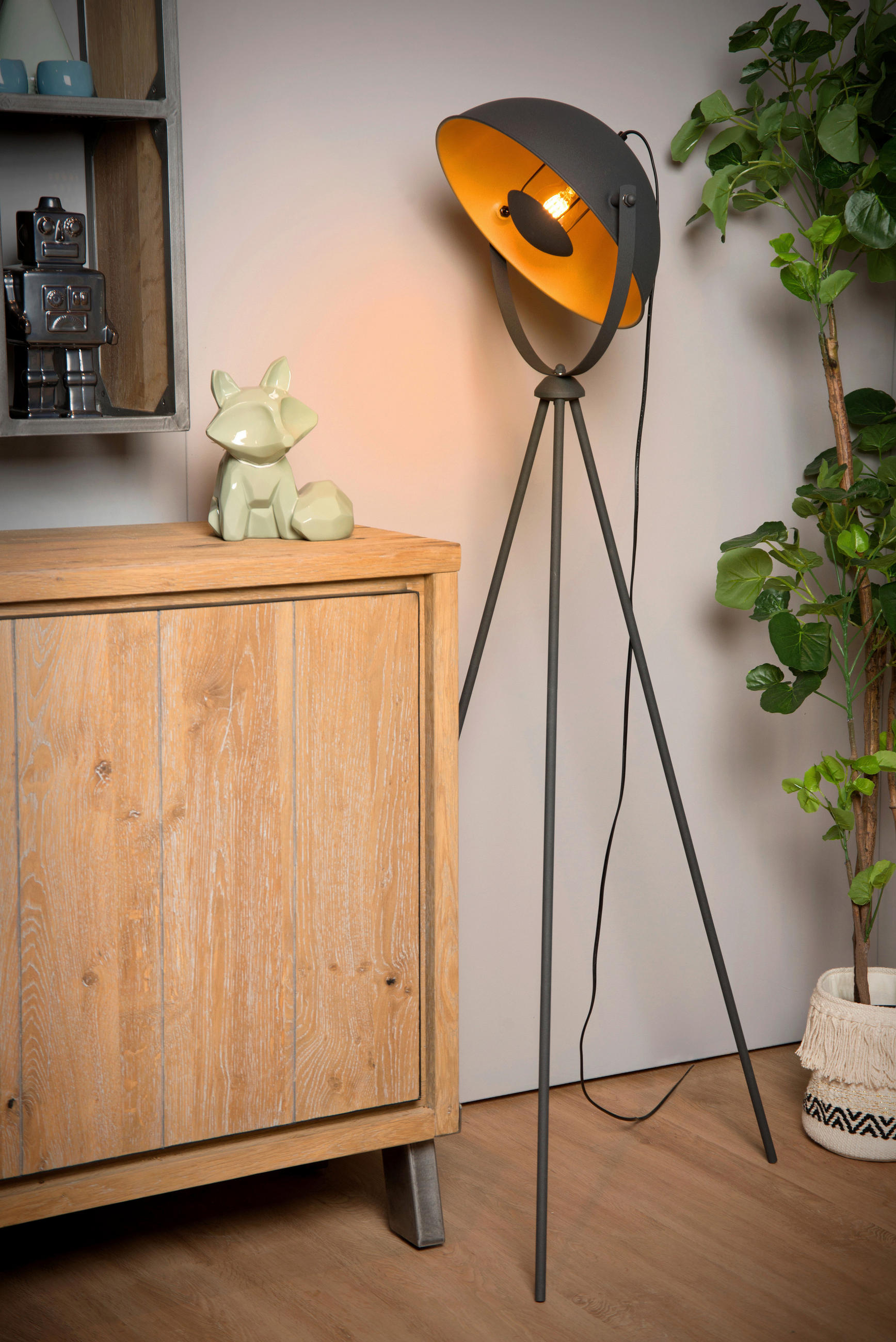 STEHLEUCHTE 66.5/34.5/148 cm    - LIFESTYLE, Metall (66.5/34.5/148cm) - Lucide