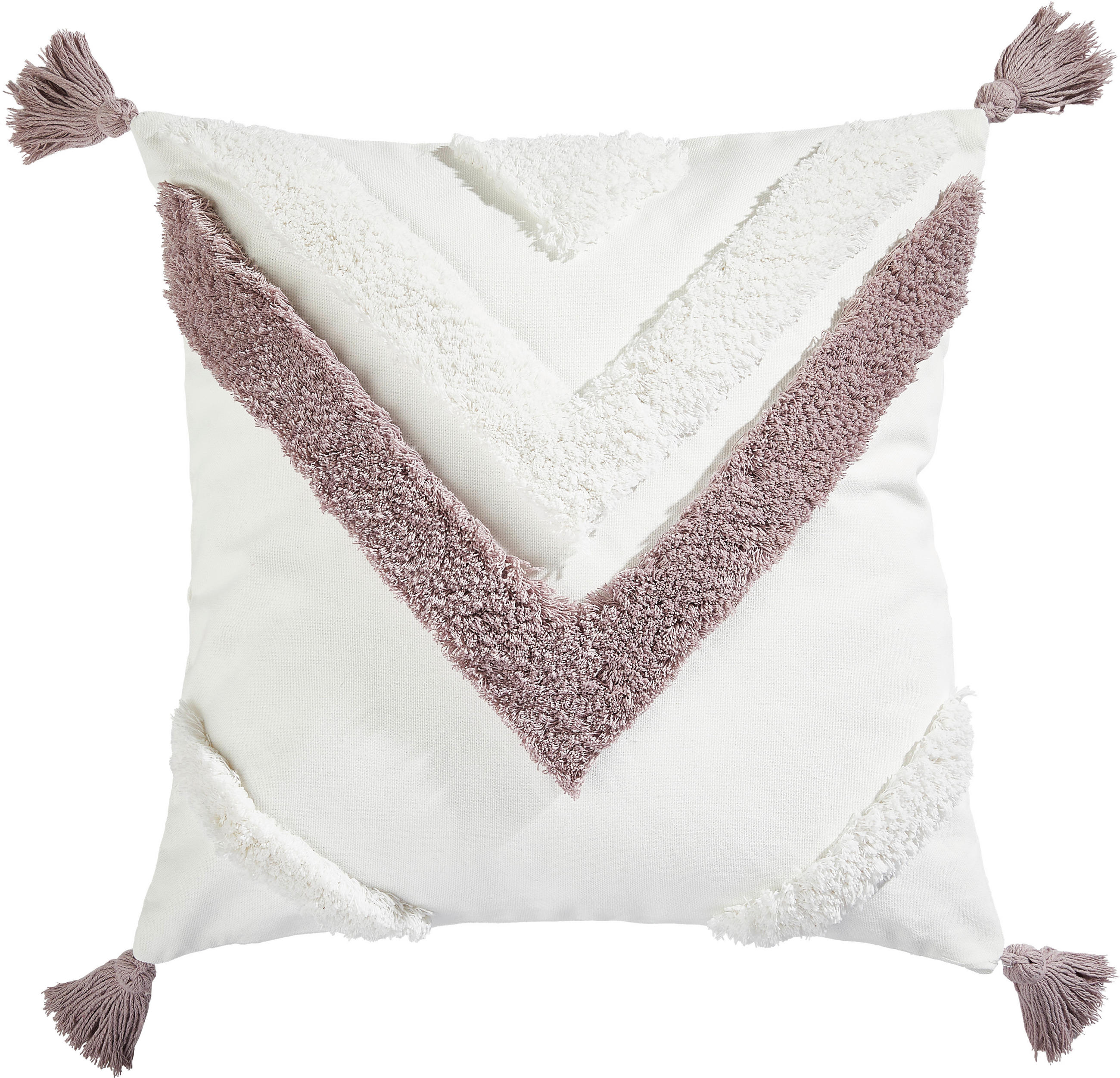 KISSENHÜLLE 45/45 cm  - Lila/Weiß, KONVENTIONELL, Textil (45/45cm) - Novel