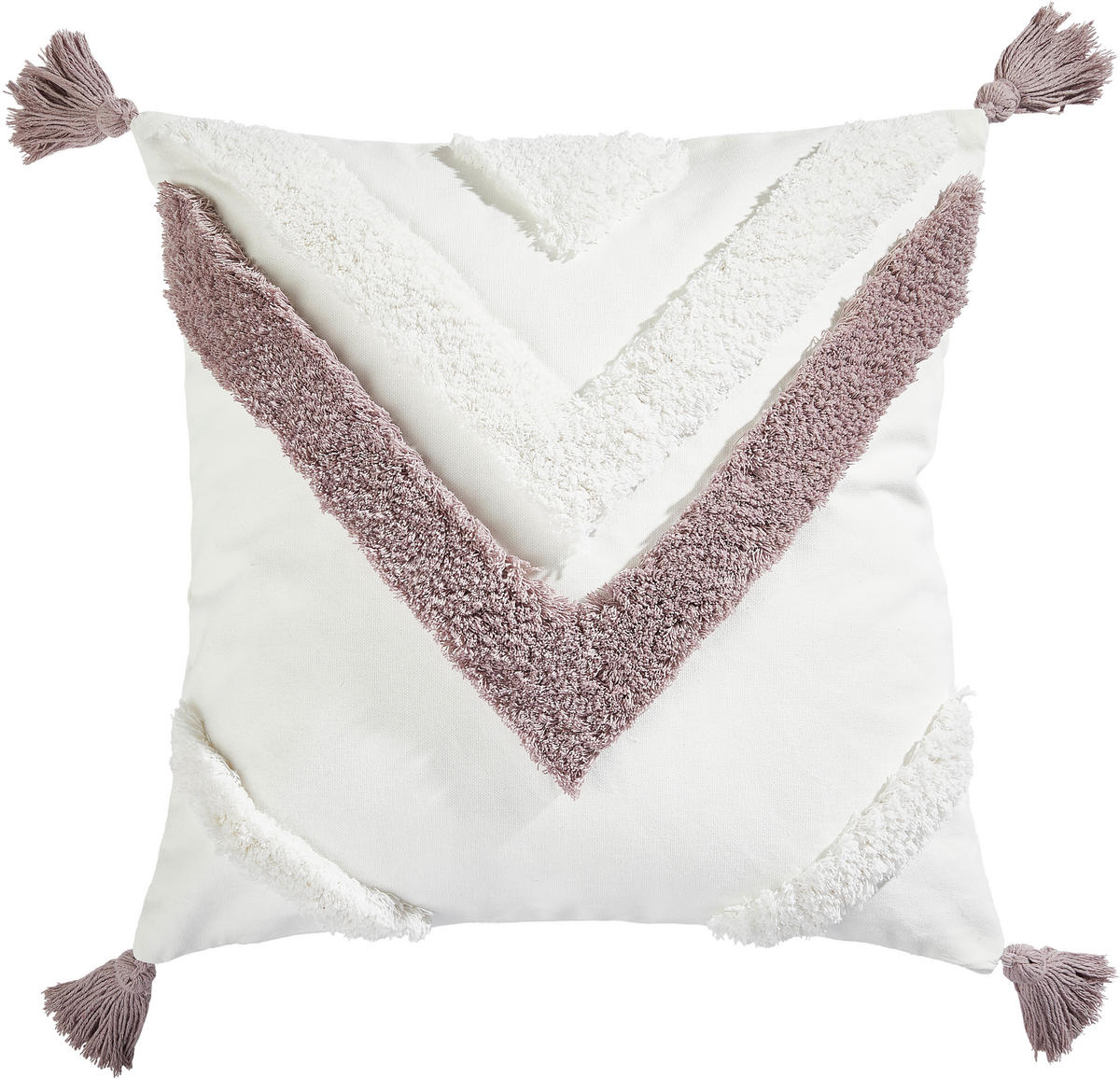 KISSENHÜLLE 45/45 cm  - Lila/Weiß, KONVENTIONELL, Textil (45/45cm) - Novel