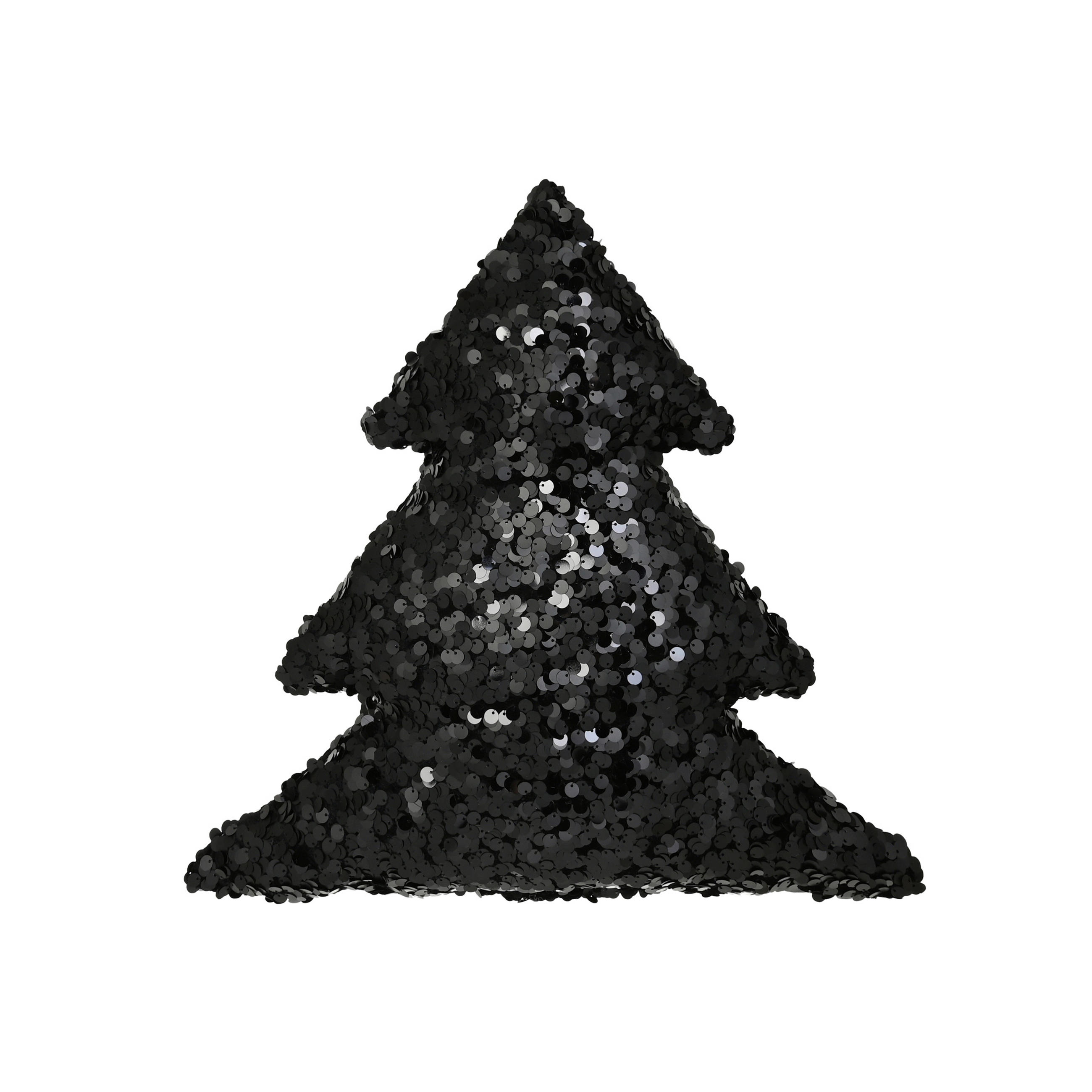 ZIERKISSEN  - Schwarz, LIFESTYLE, Kunststoff/Textil (45/45cm) - X-Mas