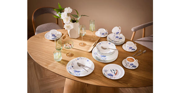 KAFFEESERVICE Fiore 18-teilig  - Multicolor, Trend, Keramik - Novel