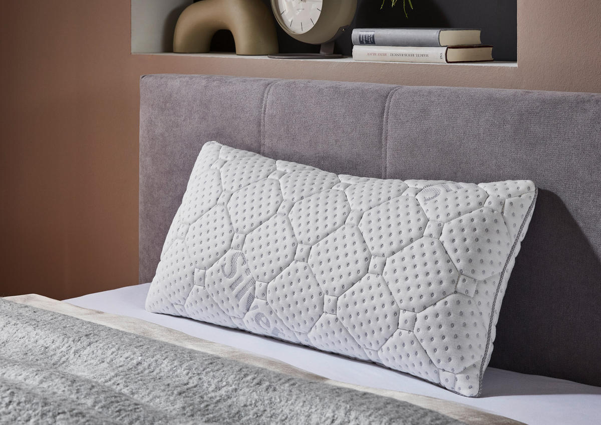 KOPFPOLSTER   - Weiß, Design, Textil (80/15/40cm) - Carryhome