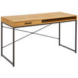 SCHREIBTISCH 140/58/76 cm  in Wildeiche  - Wildeiche/Schwarz, MODERN, Holzwerkstoff/Metall (140/58/76cm) - Carryhome