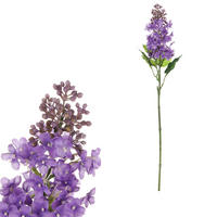 UMĚLÁ KVĚTINA 63 cm - modrá/fialová, Basics, plast (63cm)