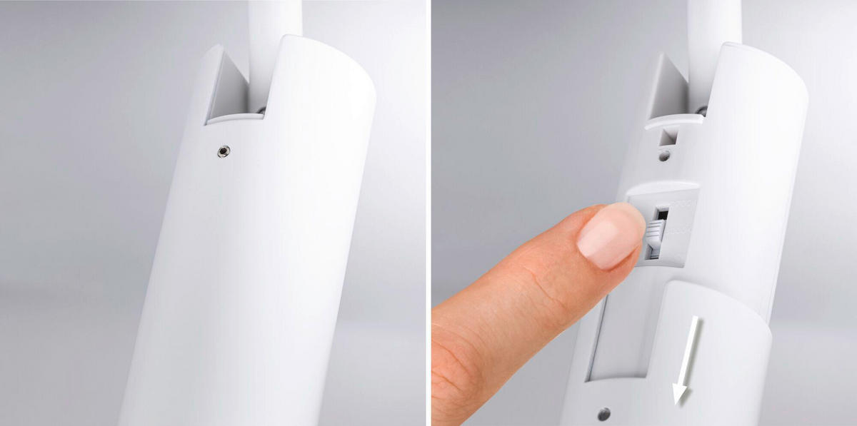 SCHIENENSYSTEM-STRAHLER URail 4,3/19 cm  - Weiß, Basics, Metall (4,3/19cm) - Paulmann