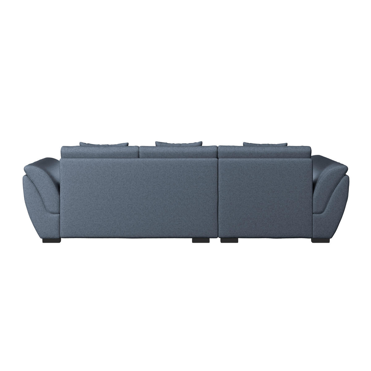 HÖRNSOFFA i vävt tyg mörkblå  - svart/mörkblå, Design, textil/plast (187/278cm) - Livetastic