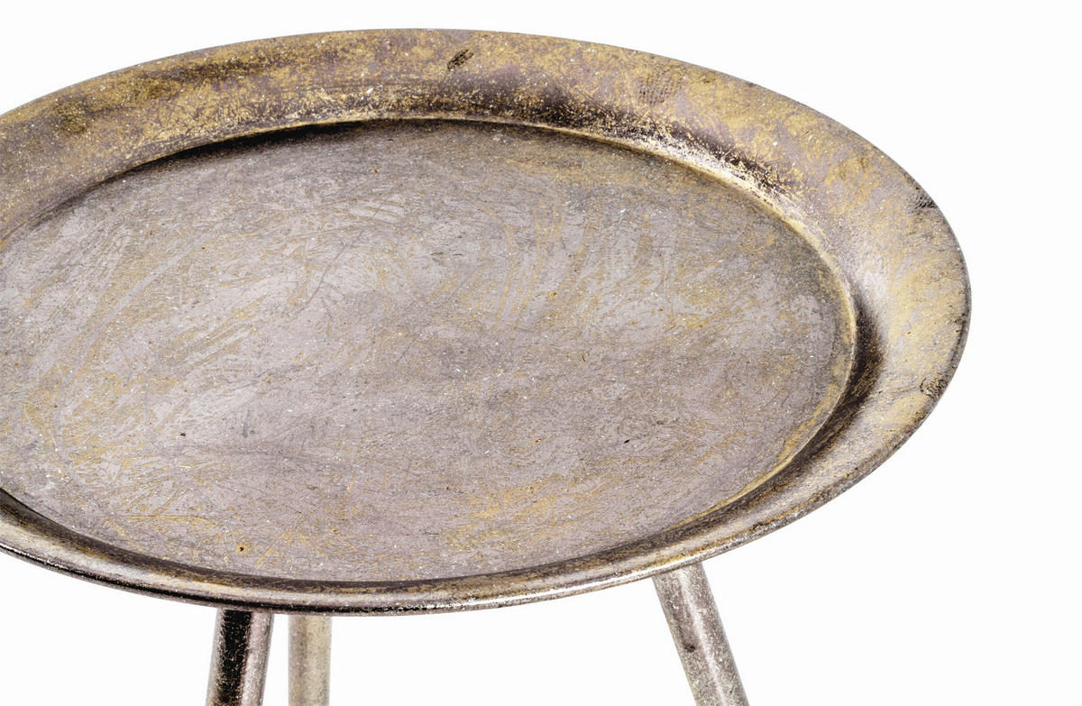 BEISTELLTISCH 47/47/38 cm Bronzefarben rund  - Bronzefarben, Trend, Metall (47/47/38cm)