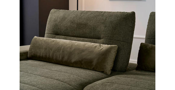 ECKSOFA Olivgrün Webstoff  - Schwarz/Olivgrün, KONVENTIONELL, Textil/Metall (191/273cm) - Carryhome