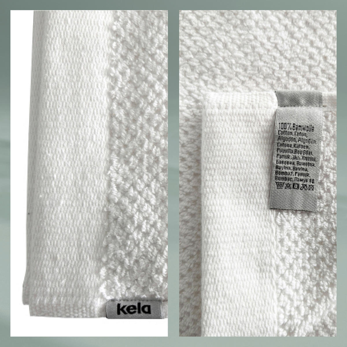 HANDTUCH Lavinia Weiß  - Weiß, Basics, Textil (50/100cm) - Kela