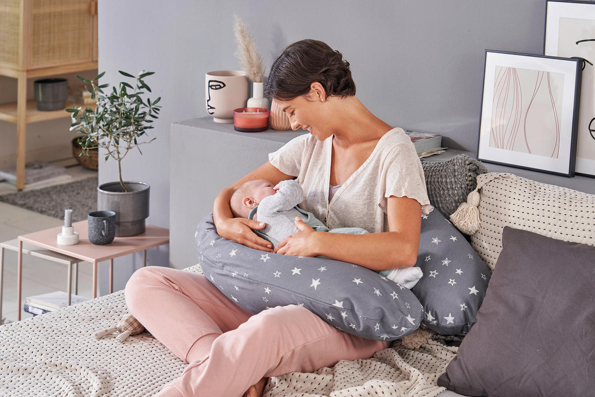 STILLKISSEN   - Taupe/Schlammfarben, Basics, Textil (190x40cmcm) - Theraline