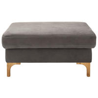 HOCKER in Textil Anthrazit  - Eichefarben/Anthrazit, Design, Holz/Textil (90/45/60cm) - Pure Home Lifestyle