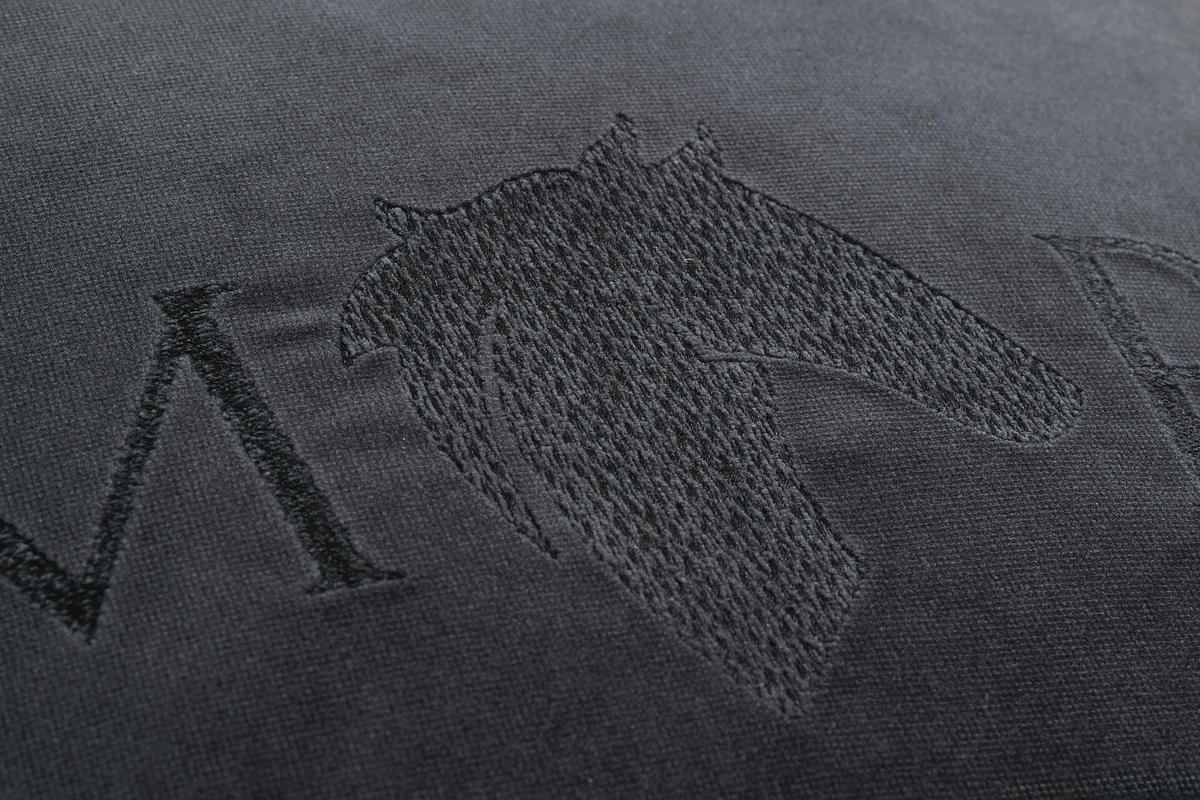 KISSENHÜLLE Marcel.Remus.Design- Manacor schwarz 40/40 cm  - Schwarz, Design, Textil (40/40cm)
