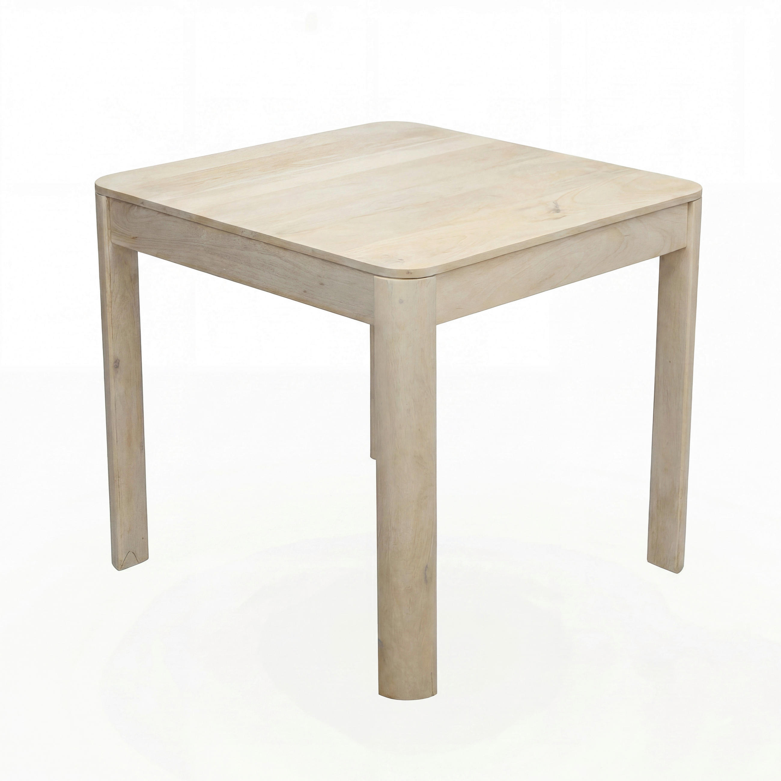 MATBORD 80/80/76 cm massivt trä  trä kvadratisk vit  - vit, Design, trä (80/80/76cm) - Livetastic