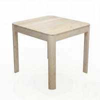 MATBORD 80/80/76 cm massivt trä  trä kvadratisk vit  - vit, Design, trä (80/80/76cm) - Livetastic