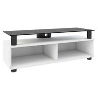 TV-ELEMENT 95/47/40 cm  - Schwarz/Weiß, Basics, Glas/Holzwerkstoff (95/47/40cm) - MID.YOU