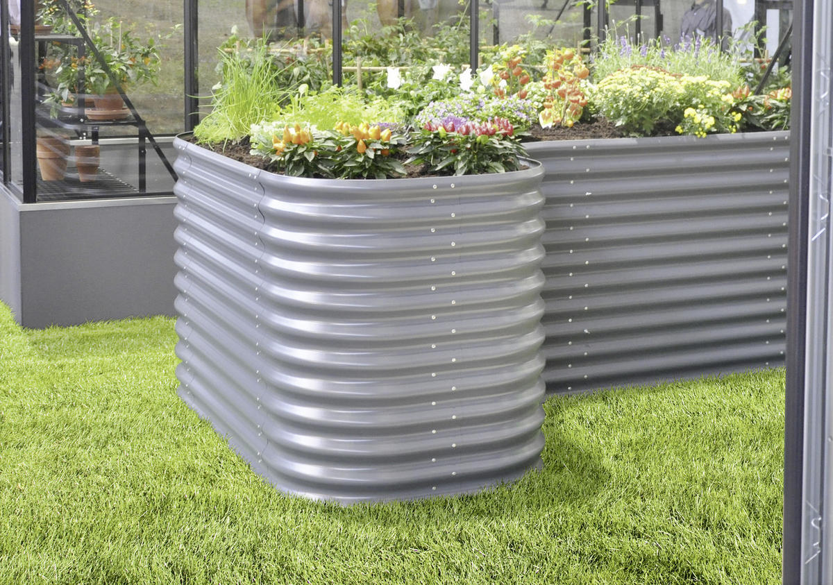 HOCHBEET-ERWEITERUNG 80/85,8/80 cm  - Anthrazit, Basics, Metall (80/85,8/80cm)