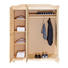 DREHTÜRENSCHRANK 3-türig Kiefer massiv Naturfarben - Naturfarben, LIFESTYLE, Holz/Metall (150/180/56cm) - Carryhome