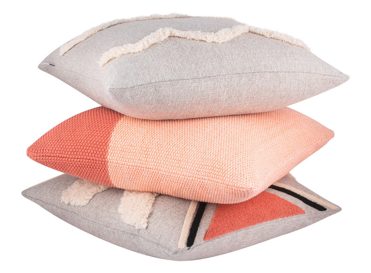 KISSENHÜLLE T-Ethno Mulit Zag 45/45 cm  - Beige/Naturfarben, Trend, Textil (45/45cm) - Tom Tailor