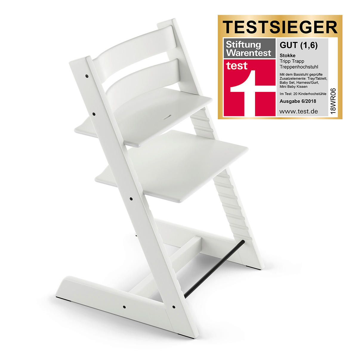 HOCHSTUHL-SET Tripp Trapp Bundles  - Weiß, Basics, Holz (87/65/46cm) - Stokke