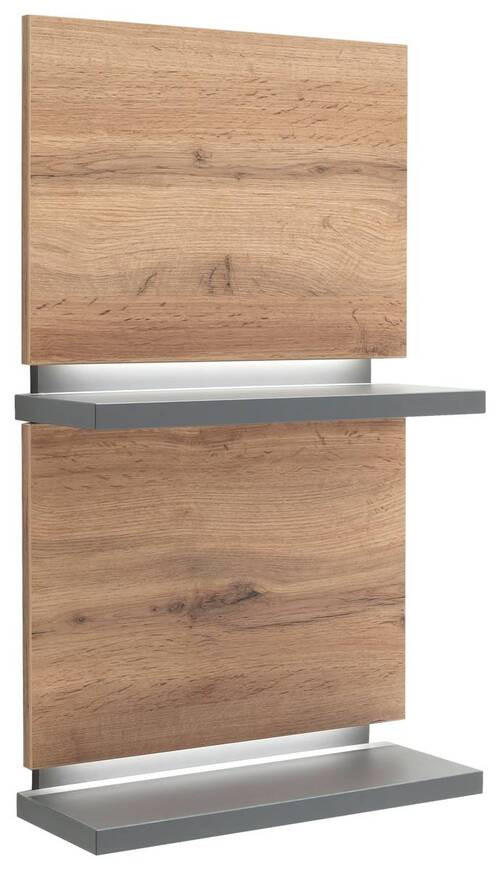 FALIPOLC 45/78/18 cm  - Wotan tölgy/szürke, Design, faalapú anyag (45/78/18cm) - Stylife