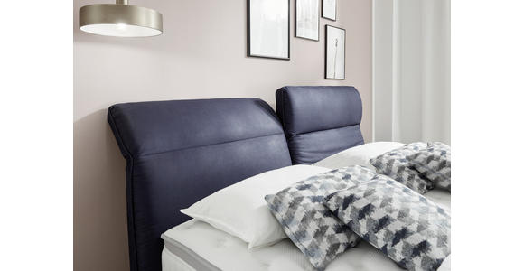 BOXSPRINGBETT 180/200 cm  in Blau  - Blau, KONVENTIONELL, Textil (180/200cm) - Dieter Knoll