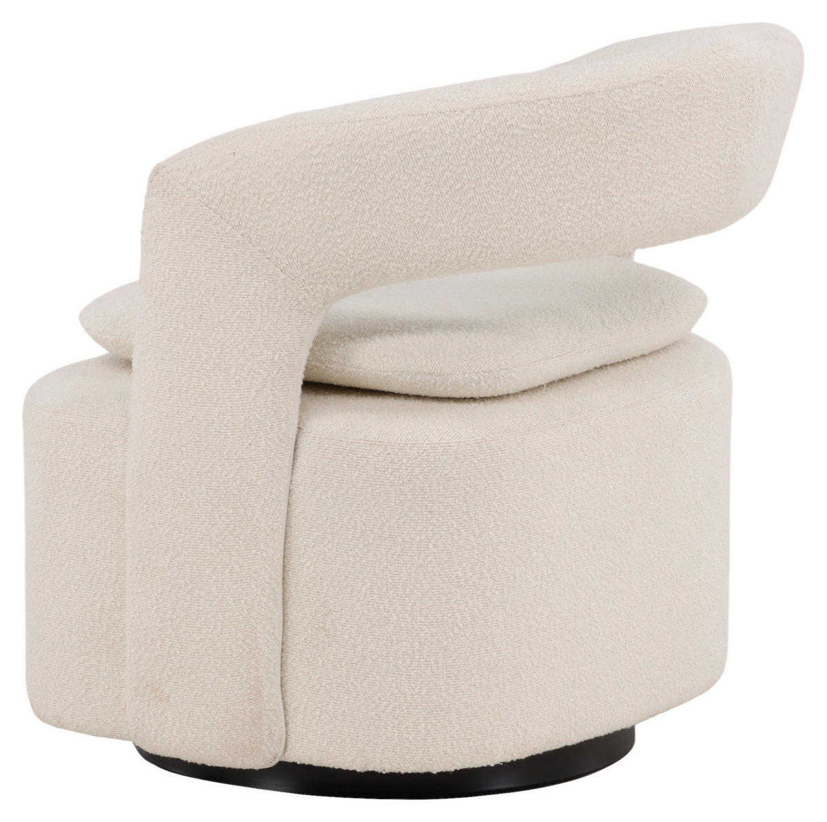SESSEL in Bouclé Weiß  - Weiß, Design, Textil/Metall (69/75/72cm) - Livetastic