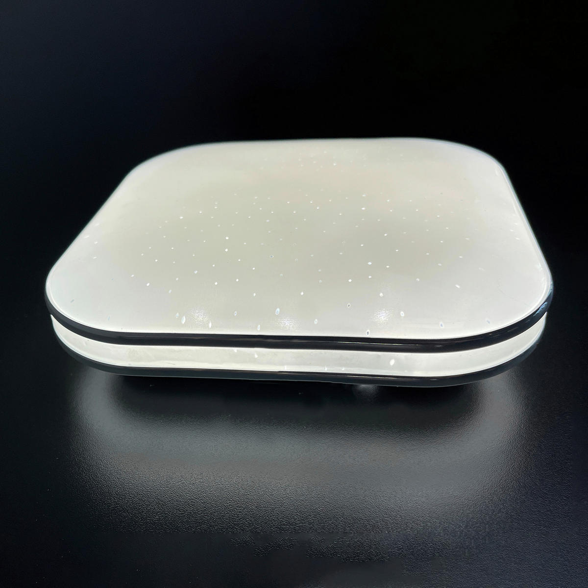 LED-DECKENLEUCHTE Porto   - Chromfarben/Weiß Hochglanz, KONVENTIONELL, Glas (17/17cm) - Fischer & Honsel