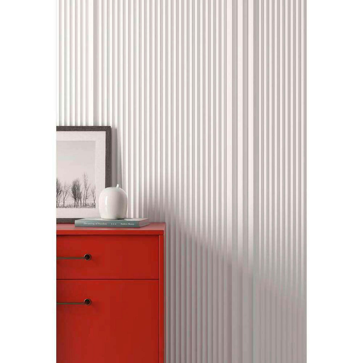 OBLOGA ZIDNA  bijela  - bijela, Basics, plastika (270/2.1/1.6cm)