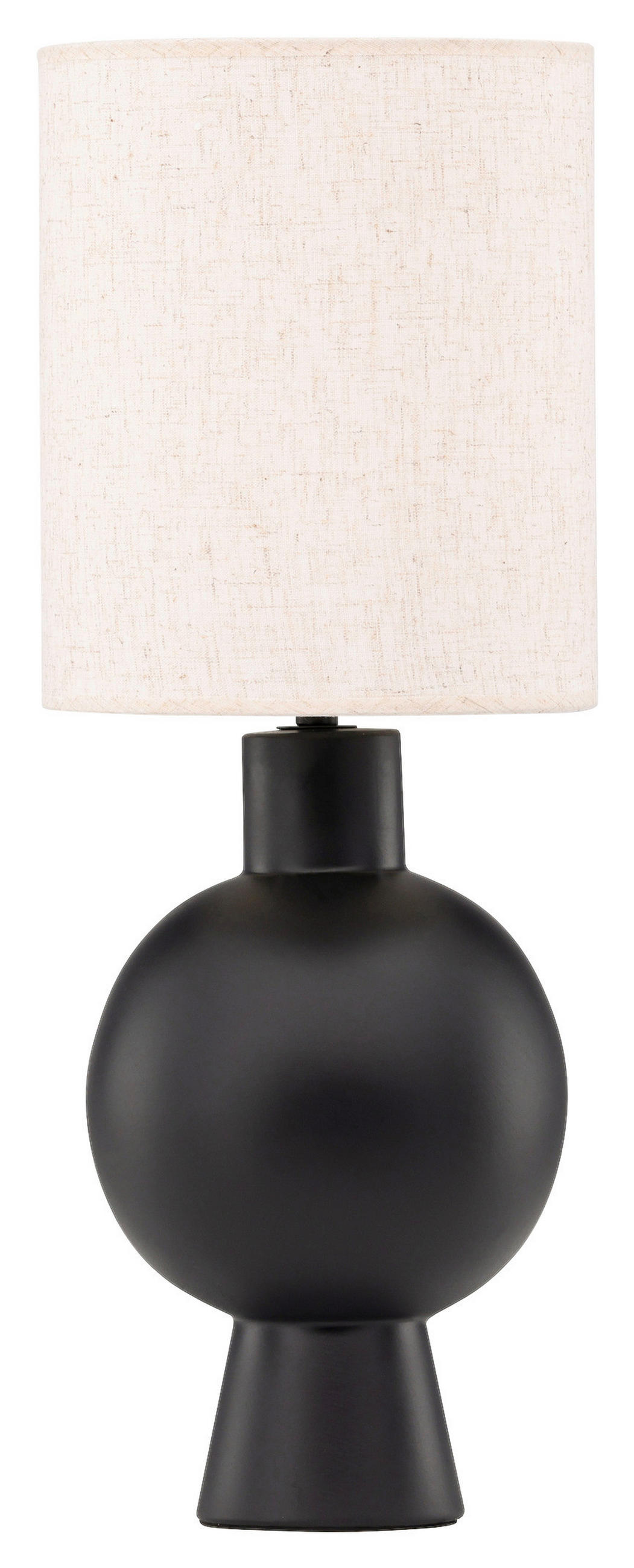 BORDSLAMPA 21/55/21 cm   - beige/svart, Basics, textil/sten (21/55/21cm) - P & B