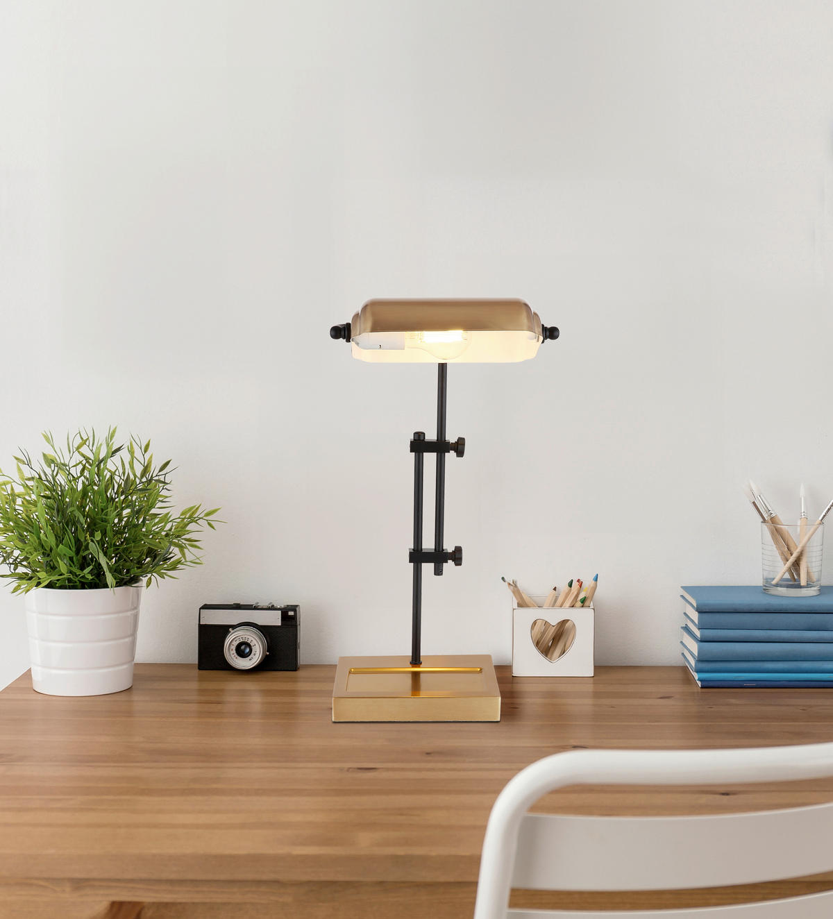STOLNÍ LAMPA, 26.5/18.2/50 cm - Konvenční (26.5/18.2/50cm) - Globo
