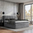 BOXSPRINGBETT 180/200 cm  in Grau  - Schwarz/Grau, Design, Kunststoff/Textil (180/200cm) - Esposa