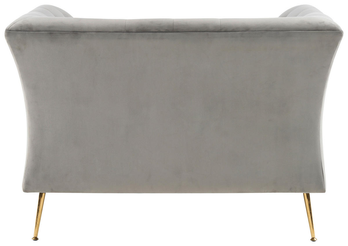 XXL-SESSEL - Goldfarben/Grau, KONVENTIONELL, Textil/Metall (109/80/79cm) - Carryhome