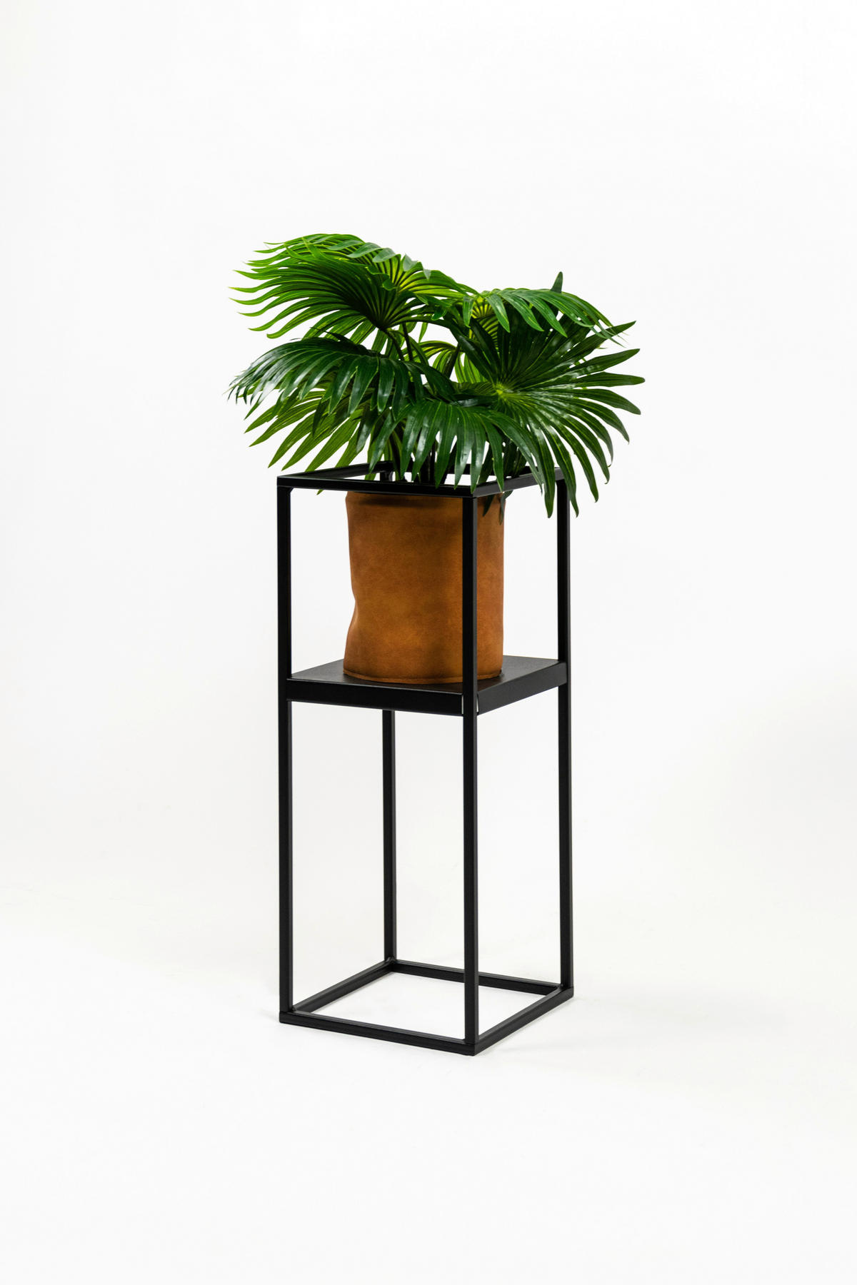 BLUMENSTÄNDER Metall  - Schwarz, Basics, Metall (19/47/19cm)
