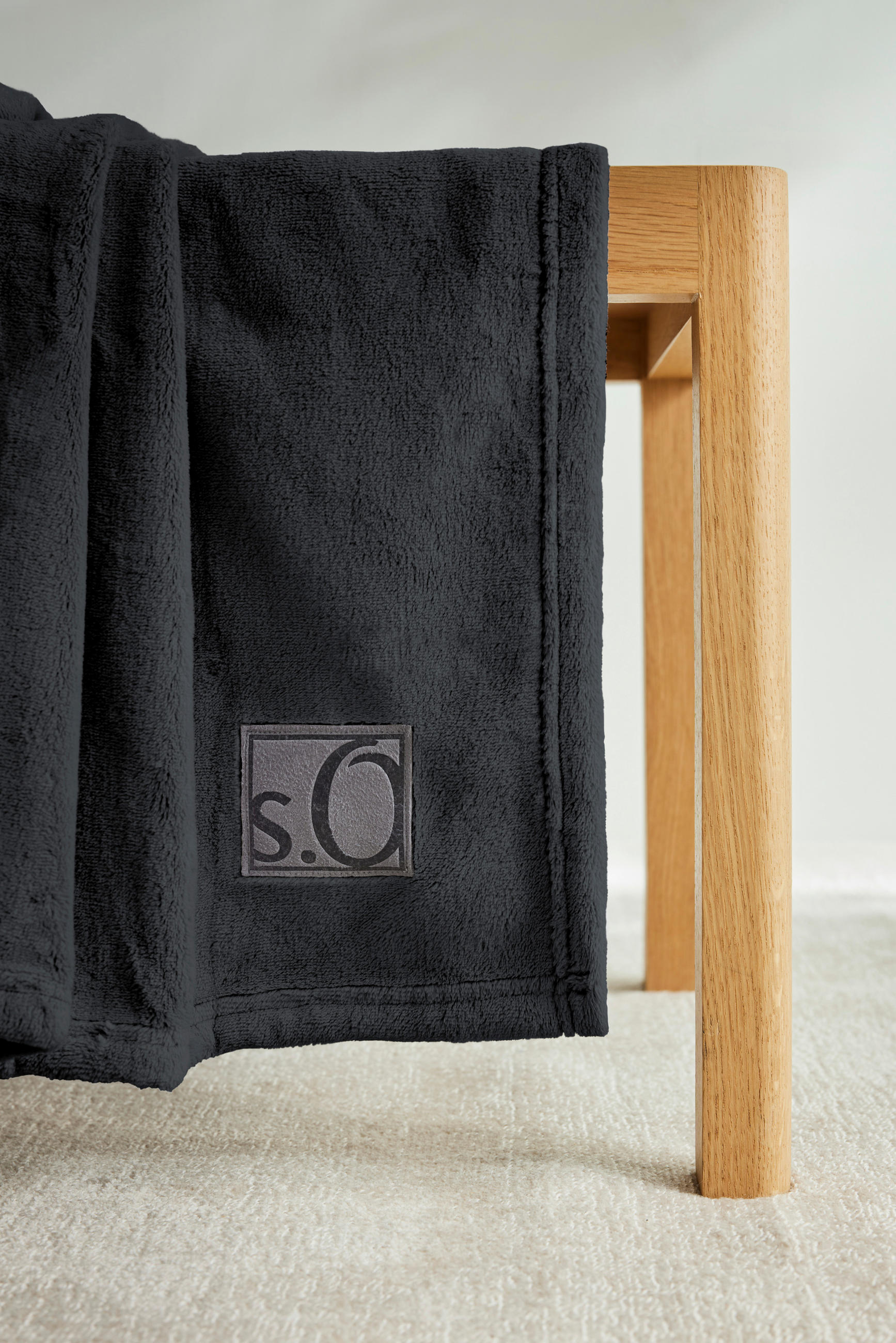 WOHNDECKE UNI 150/200 cm  - Anthrazit, Basics, Textil (150/200cm) - S. Oliver