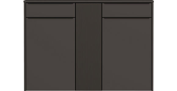 HÄNGESCHUHSCHRANK Anthrazit, Schwarz - Anthrazit/Schwarz, Design, Glas/Holzwerkstoff (137/95/34cm) - Dieter Knoll